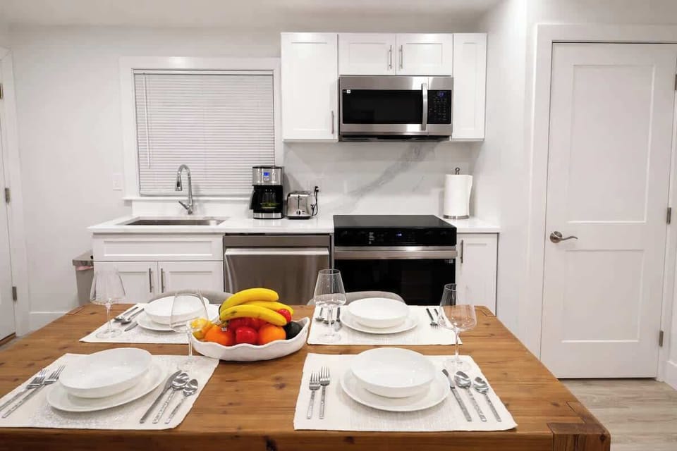 Fully stocked kitchen