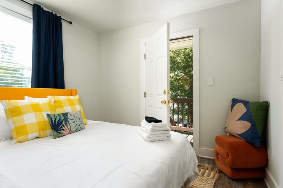 Cozy Corner with Outdoor Access — A quiet nook to unwind or step outside for fresh air. #TeavanHaus