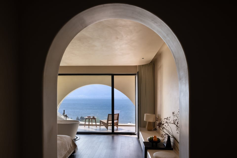 Standard Double Room, Ocean View | Minibar (free items), desk, laptop workspace, blackout drapes