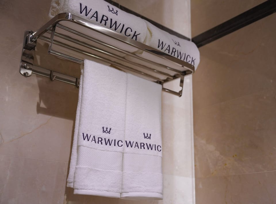 Shower, free toiletries, hair dryer, bathrobes