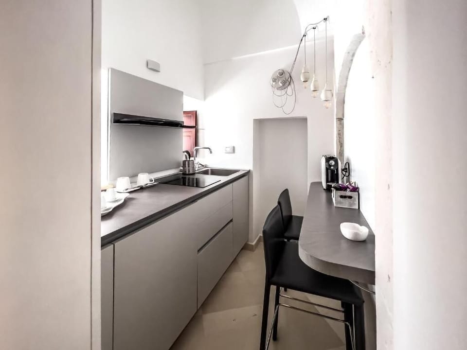 Junior Double Room, Balcony, City View | Private kitchen
