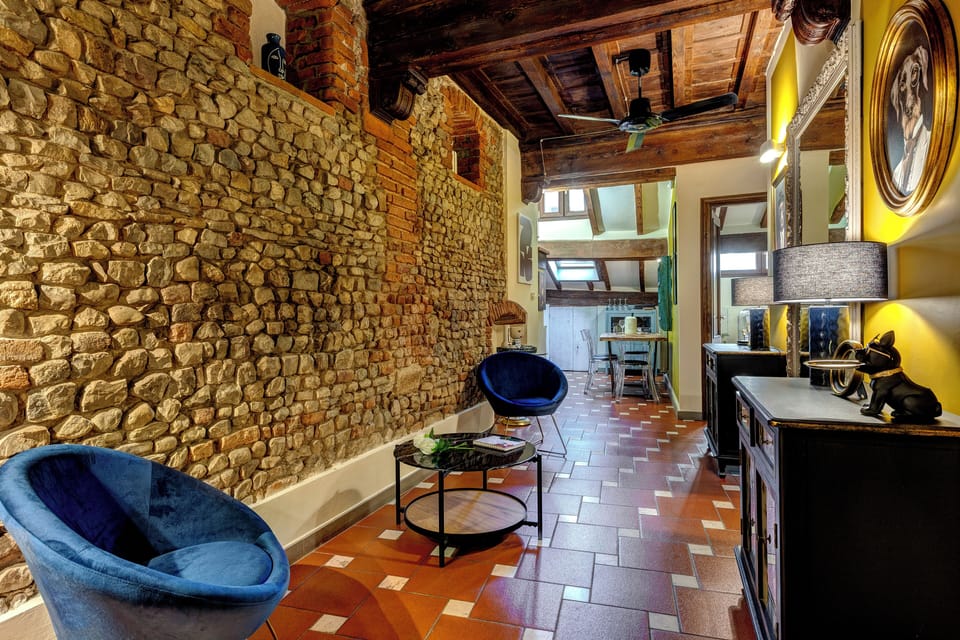 Apartment | Living area | 30-inch flat-screen TV with digital channels