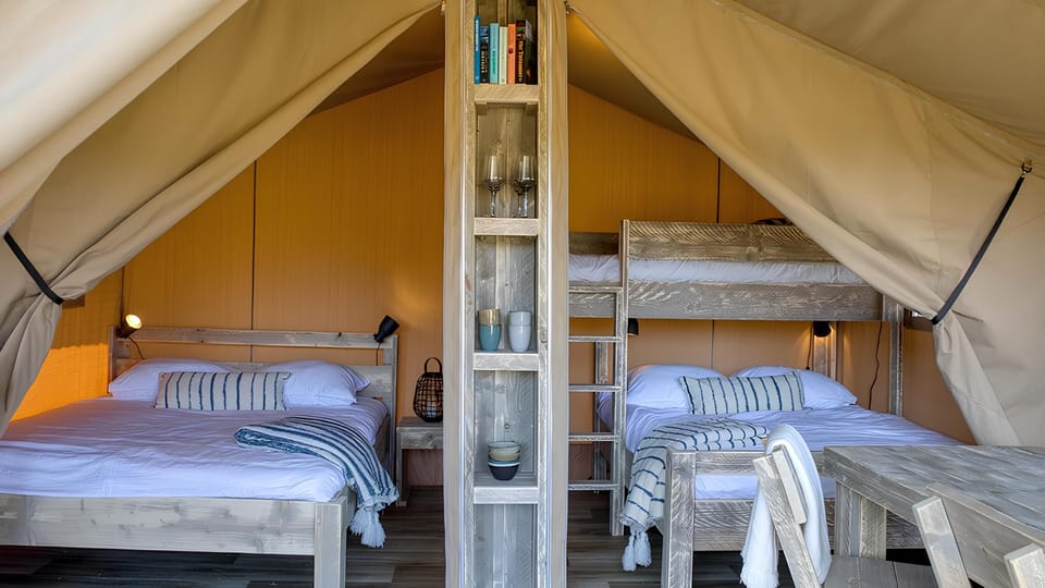 Tent, 2 Bedrooms | Hypo-allergenic bedding, in-room safe, iron/ironing board, free WiFi