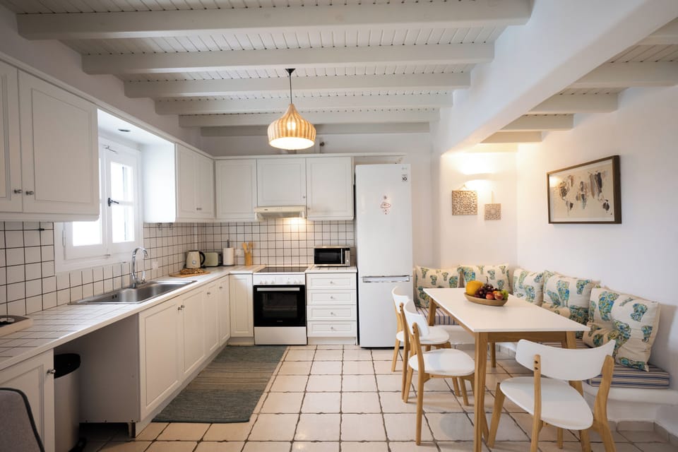 kitchen and dining area