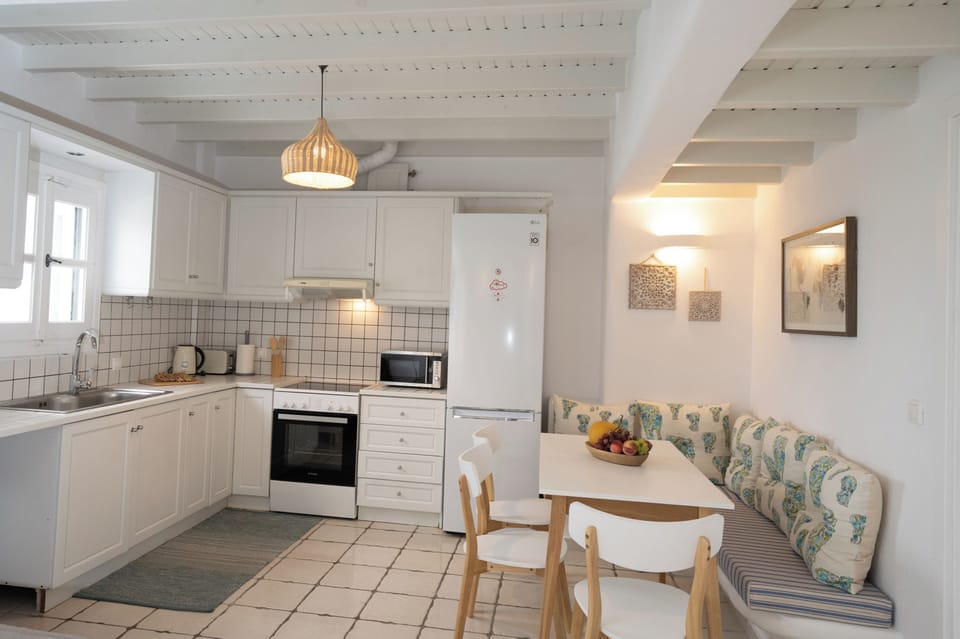 kitchen and dining