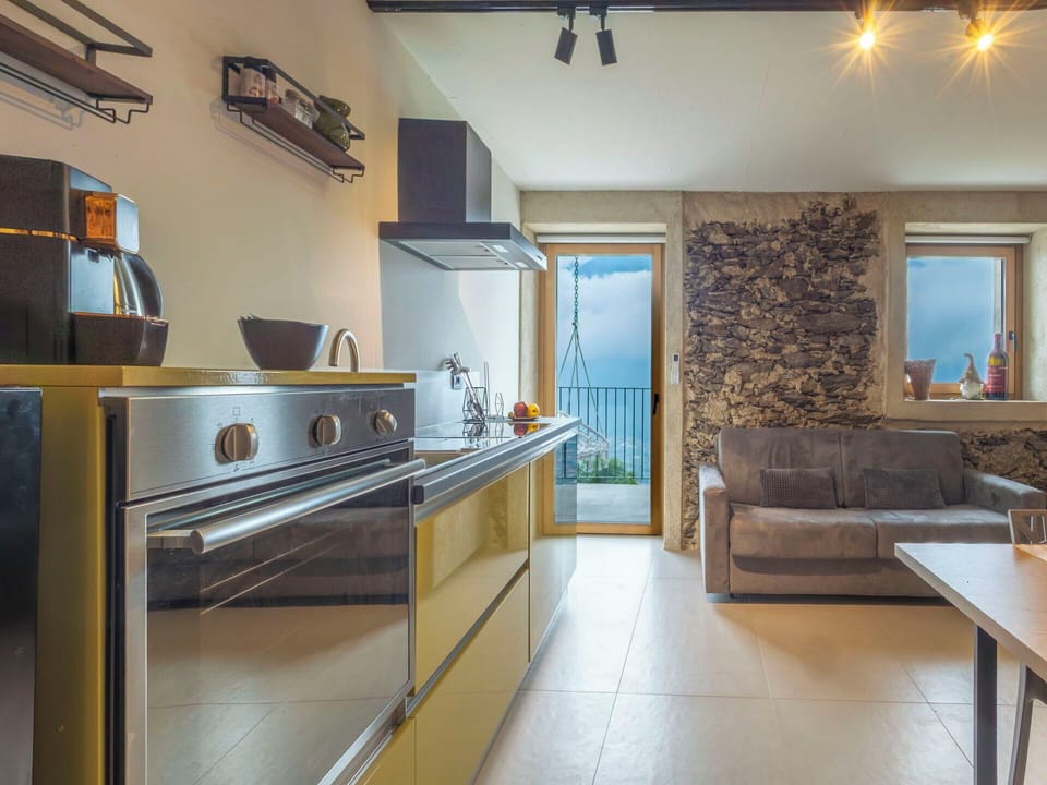 Interior Design, Kitchen, Furniture, Wood, Flooring, Countertop, Floor, Lighting, Room, Ceiling