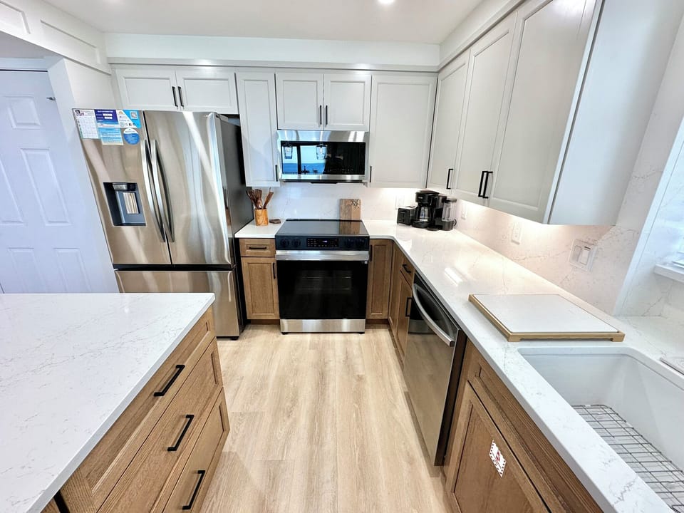 Fully stocked kitchen