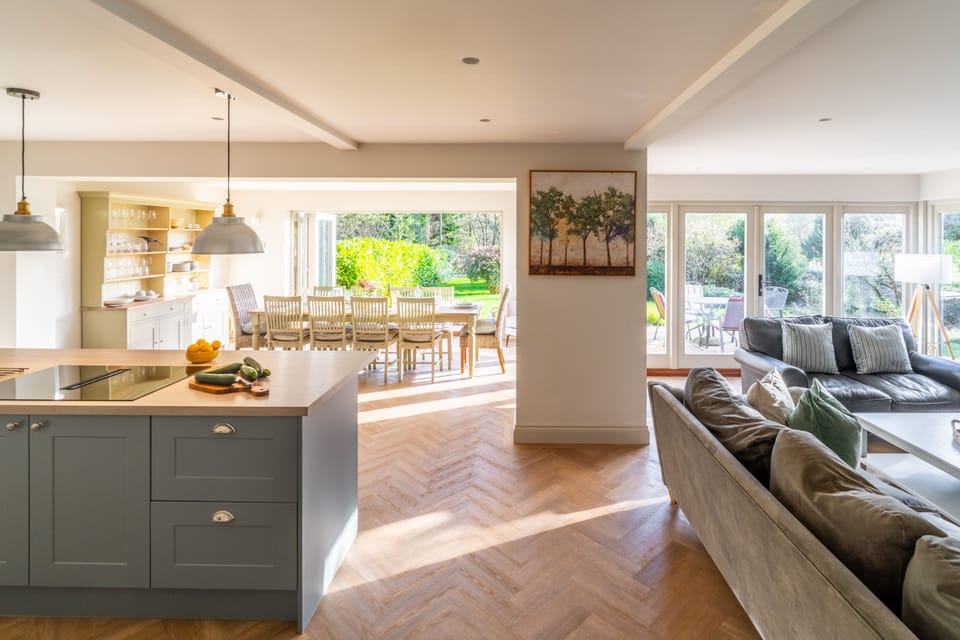 Ground floor: Open-plan kitchen/dining/sitting area