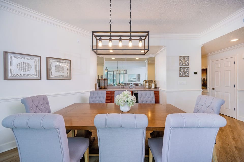 Savor a family meal or enjoy a fun game night with the coastal vibe and create lasting memories with loved ones