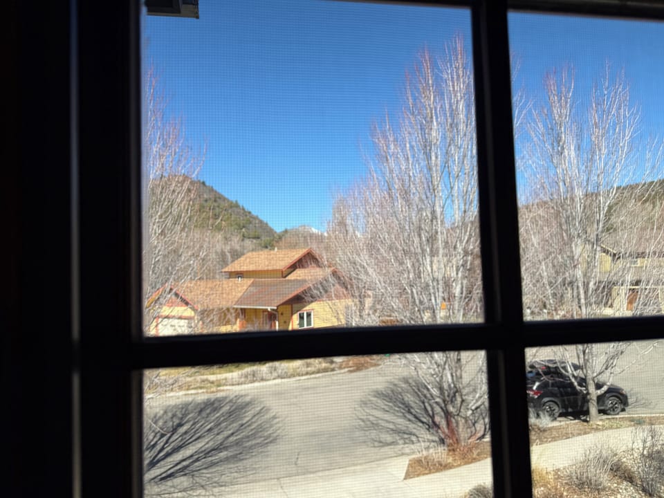 Views of the La Plata mountains from the upstairs front windows
