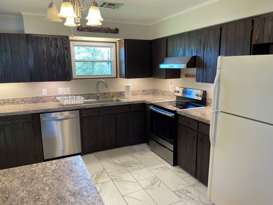 Well appointed kitchen.