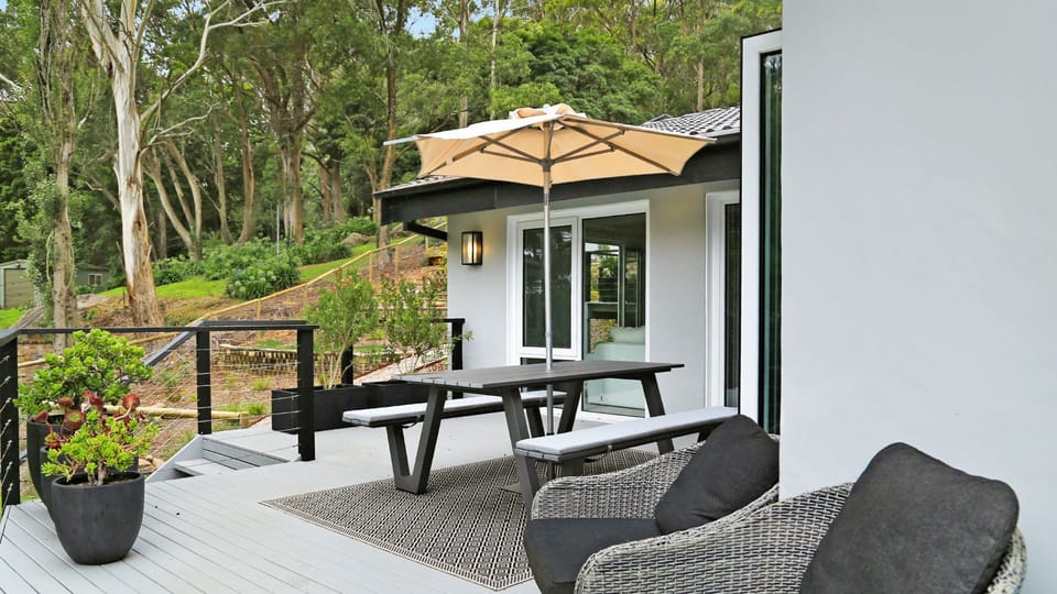 Arcadia Cottage | Alfresco lounge and dining | Garden views