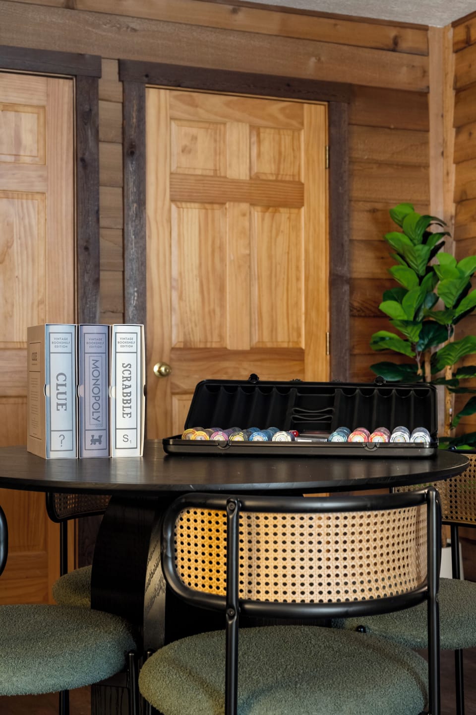 Watch your favorite movies and sports games in the Theatre room with poker set