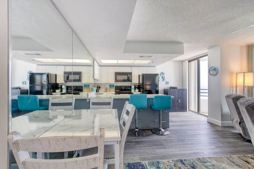 Daytona Beach Vacation Rental Oceanfront Airbnb VRBO  Private Access Game Room  Patio balcony