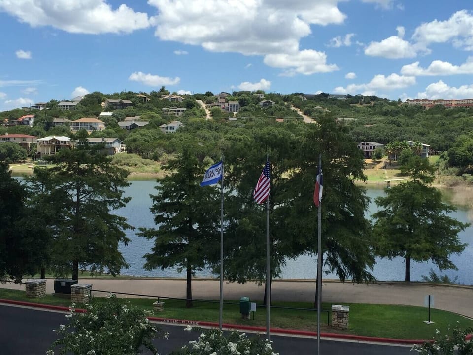 Hill country and cove view from balcony