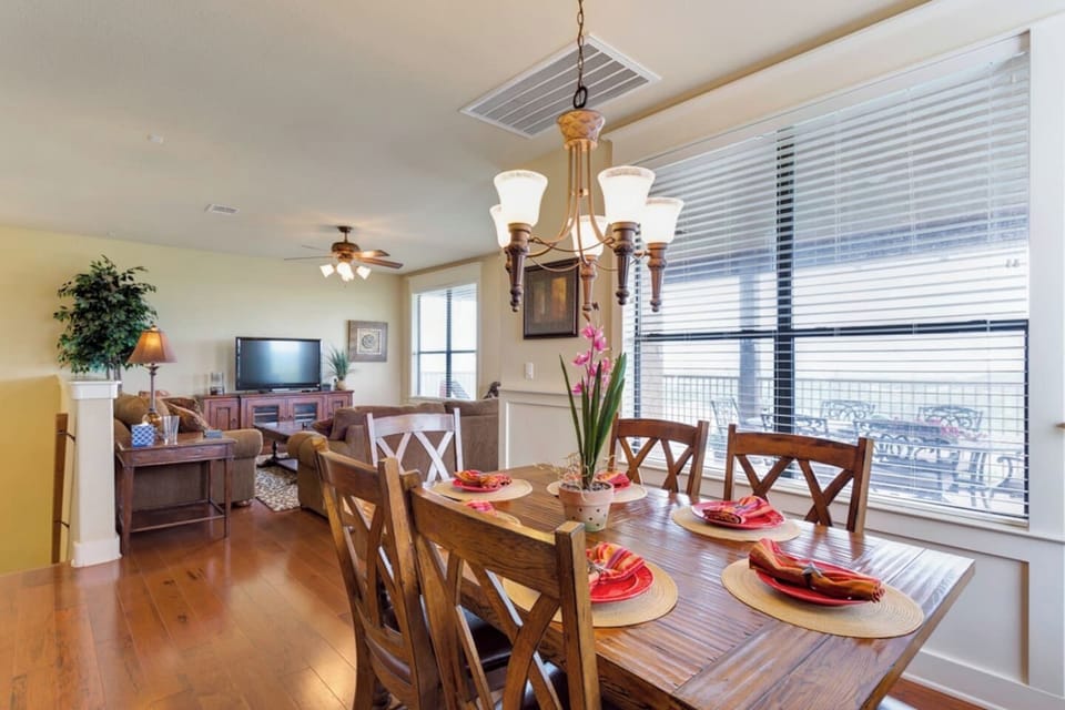 Dining Area with Hill Country View