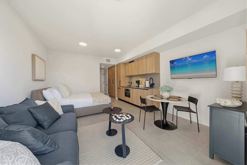 Spacious studio layout designed for maximum relaxation.