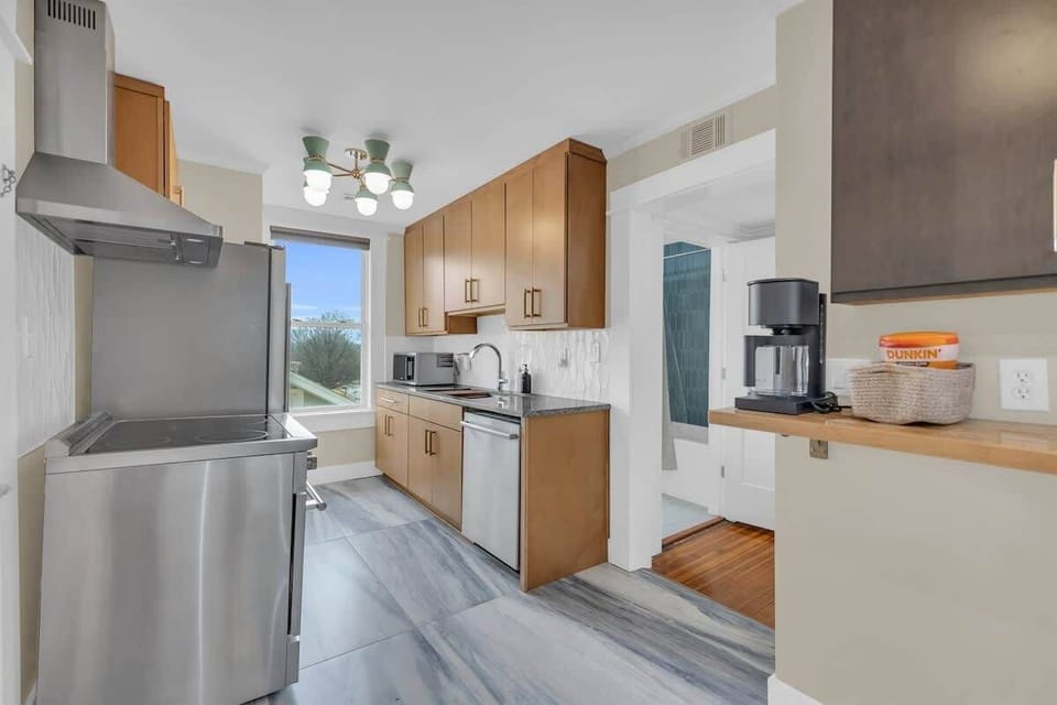 Gourmet Kitchen with a view. 