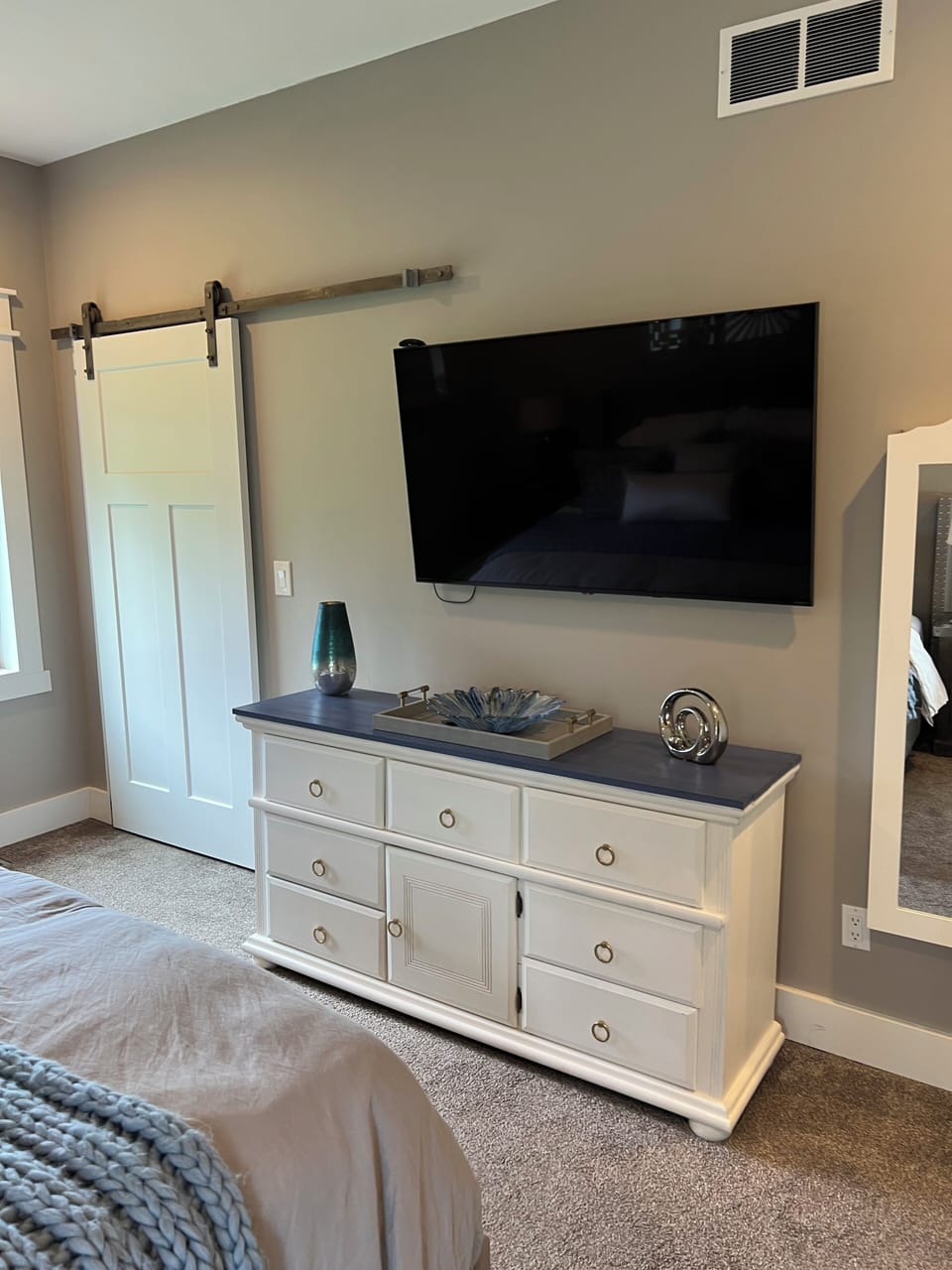 Dresser with big screen tv