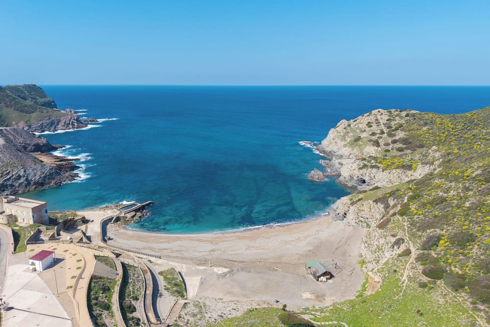 The beach of the Argentiera