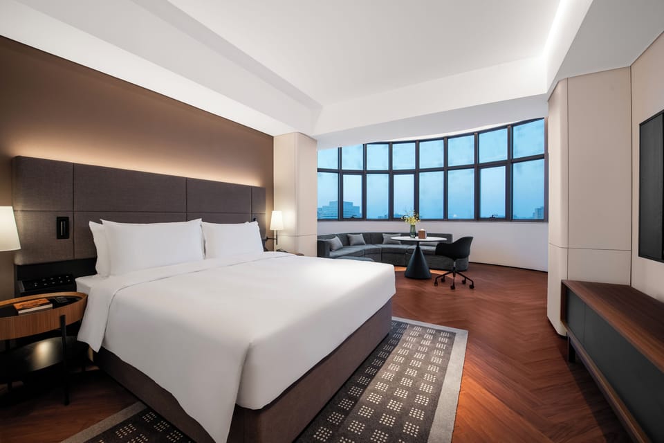 Luxury Double Room, City View | Premium bedding, down comforters, pillowtop beds, free minibar