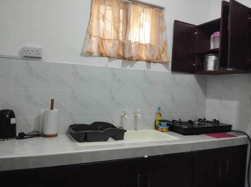 Comfort Apartment | Private kitchen | Fridge, microwave, cookware/dishes/utensils