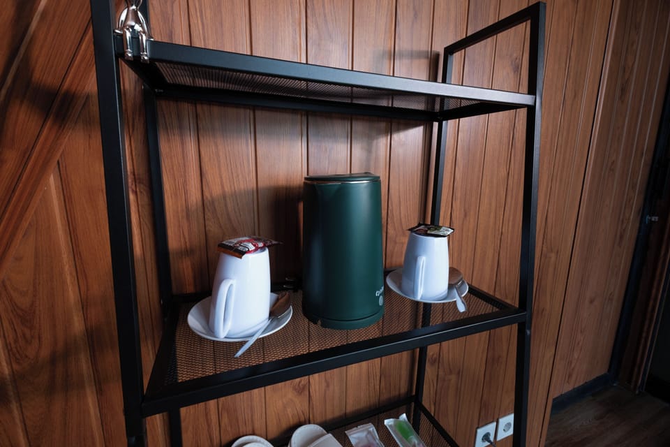 Cabin, Balcony, Lake View | Coffee and/or coffee maker