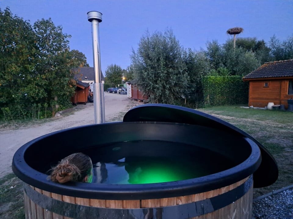 foto hottub schemering