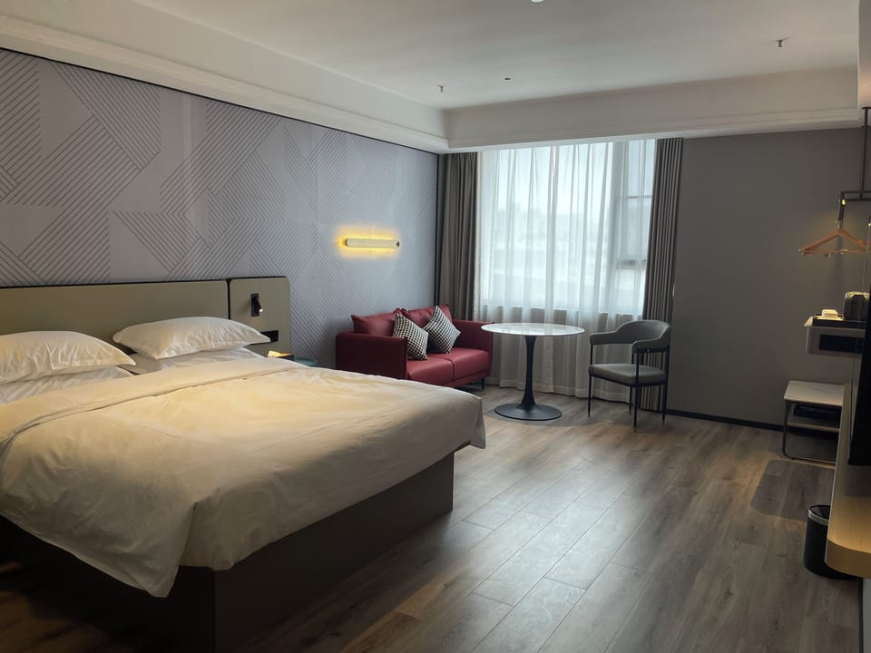 Luxury Double Room, City View | Desk, laptop workspace, free WiFi, bed sheets