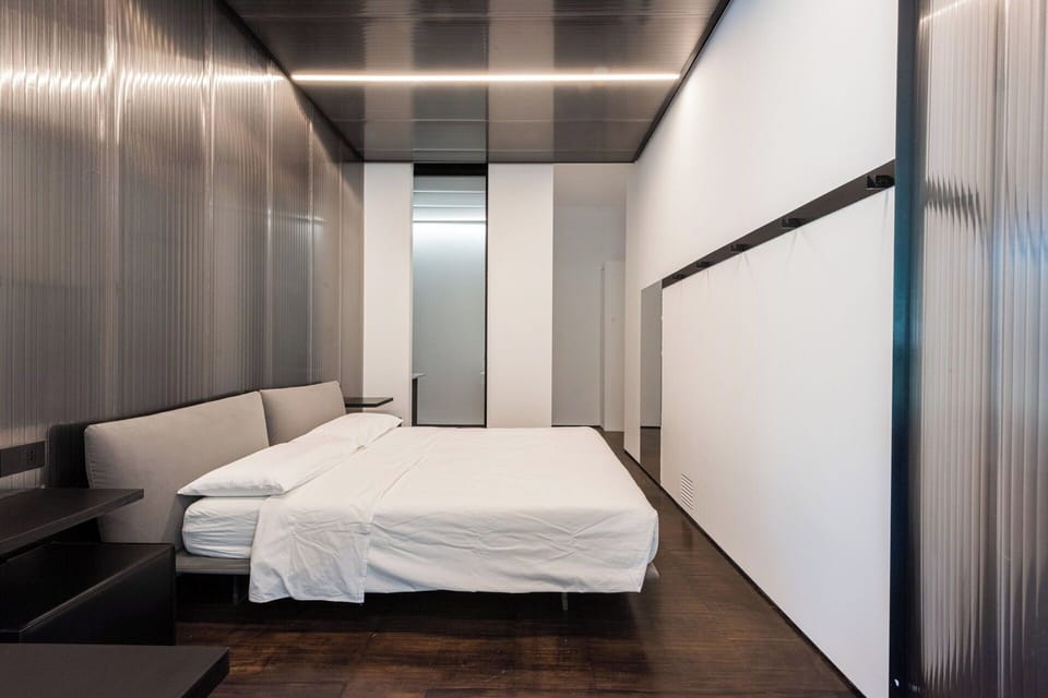 Interior Design, Flooring, Floor, Bedroom, Ceiling, Bed, Apartment, Bedding, Bed Sheet