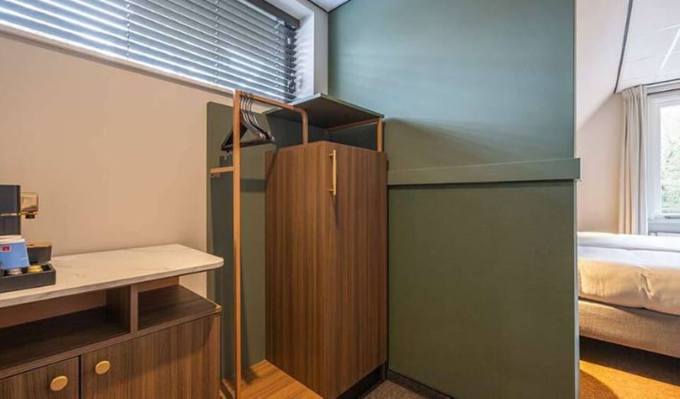 Refresh with in-room coffee and unpack with easy wardrobe space.