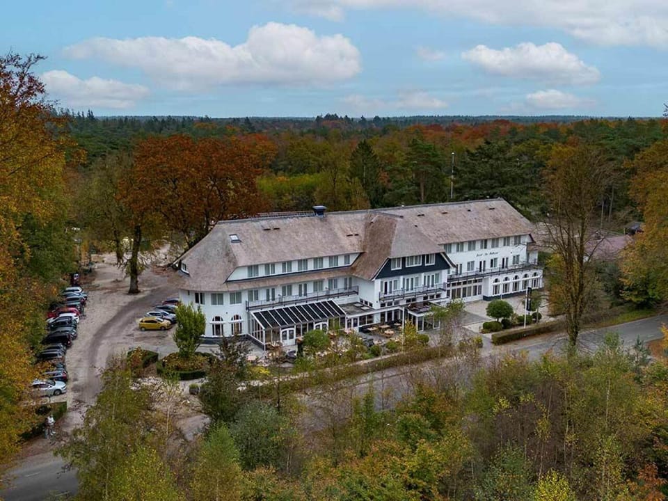 Escape to a peaceful retreat surrounded by forest views.