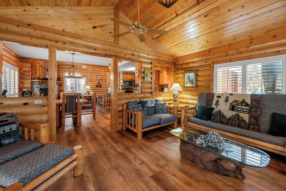 Living Room 2 - The second living space features comfy seating, a smart TV, and access to the patio.