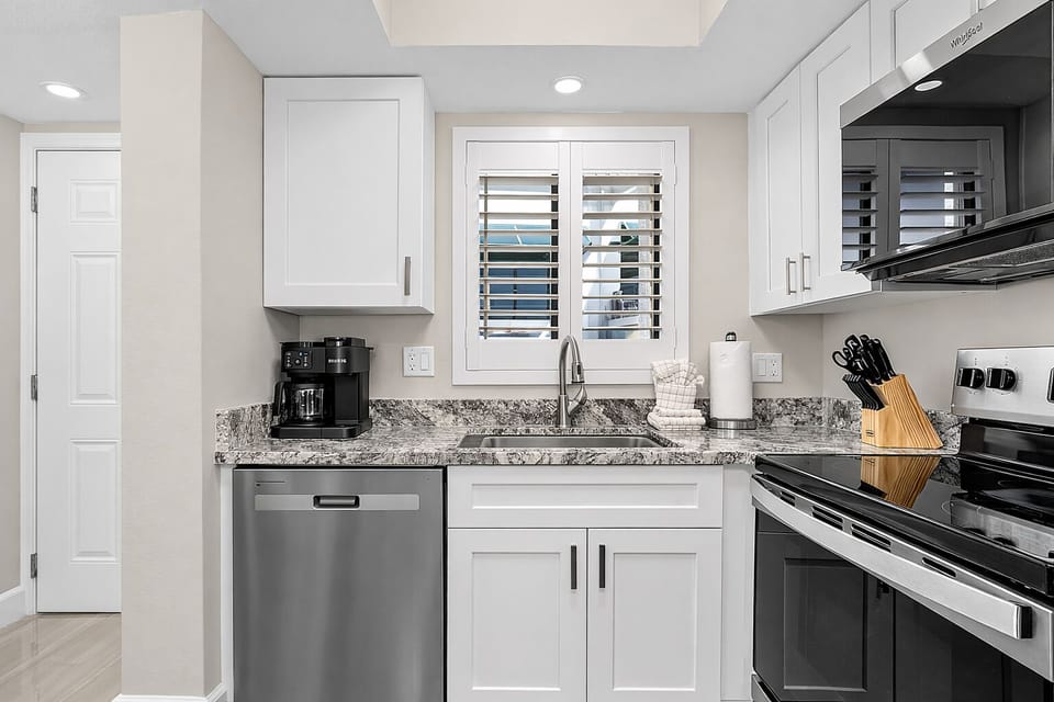 Newly Renovated Kitchen with Stainless Steel Appliances