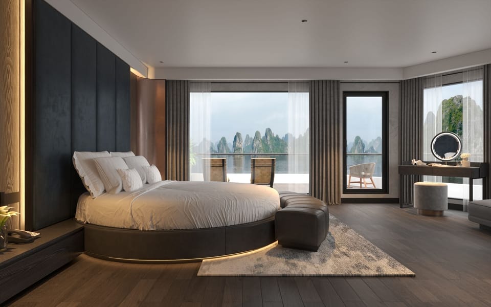 Executive Suite with Private Terrace | Minibar, in-room safe, desk, laptop workspace