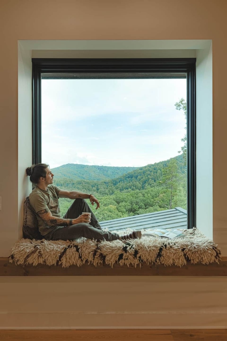 Dreamy bay window in the loft
