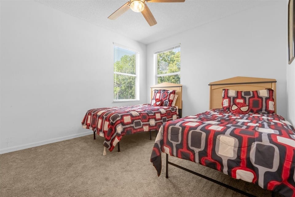 Bedroom # 4 Upstairs with 2 Twin Beds