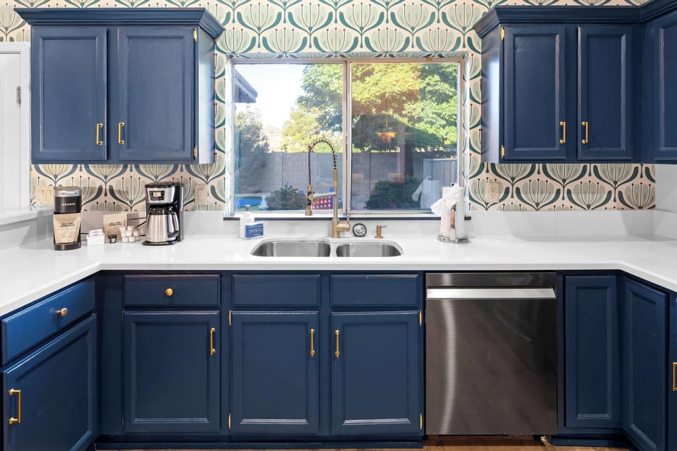 Prepare meals, try recipes, or just admire all the countertop space.
