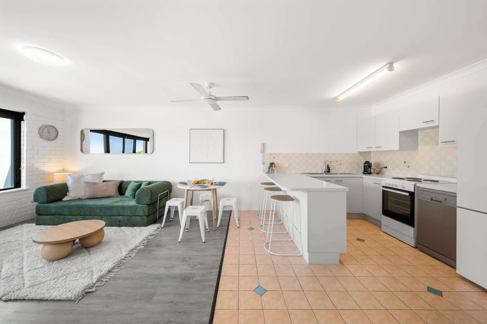 Spacious living area with natural light