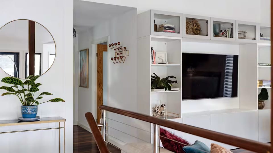 Built-in entertainment space for cozy evenings