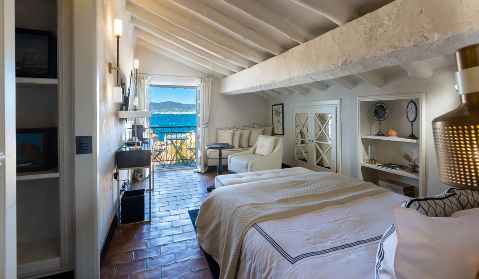 Superior Room, Balcony, Sea View | Frette Italian sheets, premium bedding, pillowtop beds, in-room safe