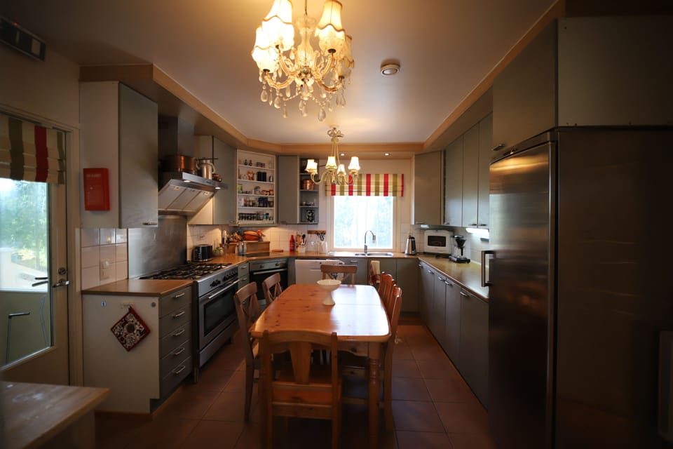 Deluxe Villa, 5 Bedrooms, Partial Sea View, Beachside | Private kitchen | Coffee/tea maker, full-size fridge, microwave, oven