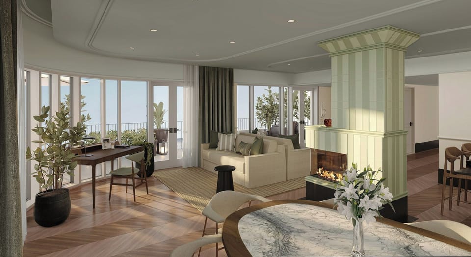 Suite (Sky) | Minibar, in-room safe, iron/ironing board (on request), bed sheets