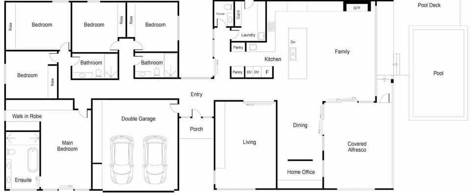 House | 5 bedrooms, desk, high-speed internet