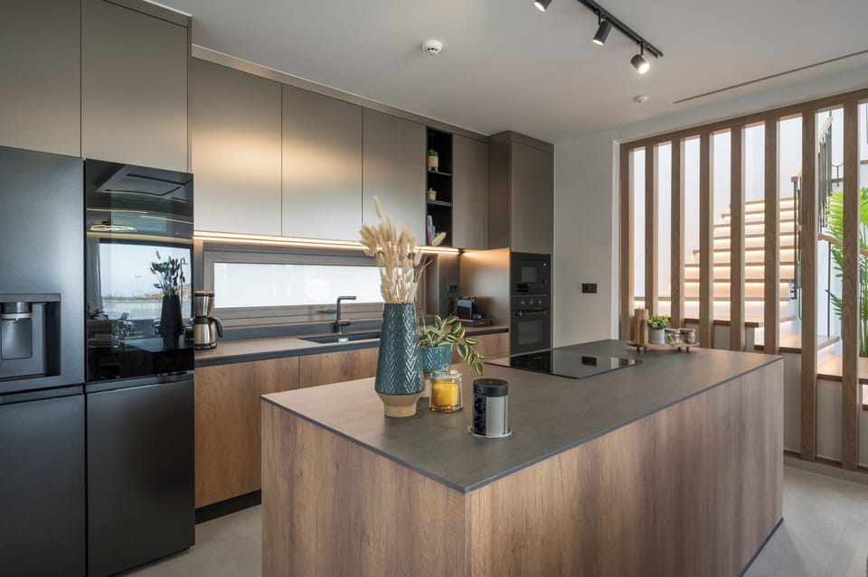 Villa, Sea View | Private kitchen | Fridge, microwave, oven, stovetop