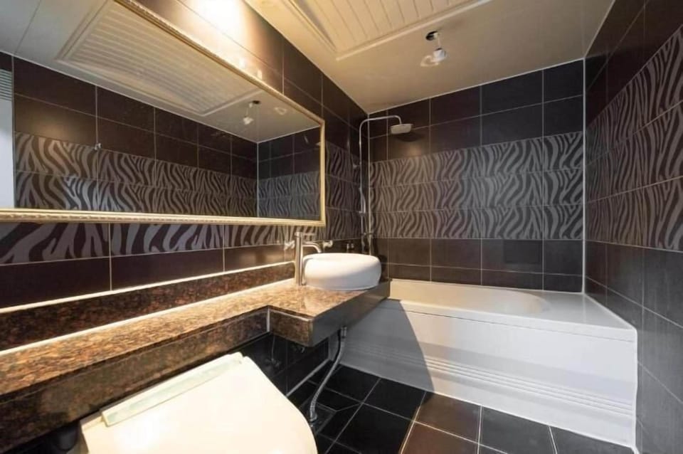 Deluxe Double Room | Bathroom | Separate tub and shower, free toiletries, hair dryer, towels