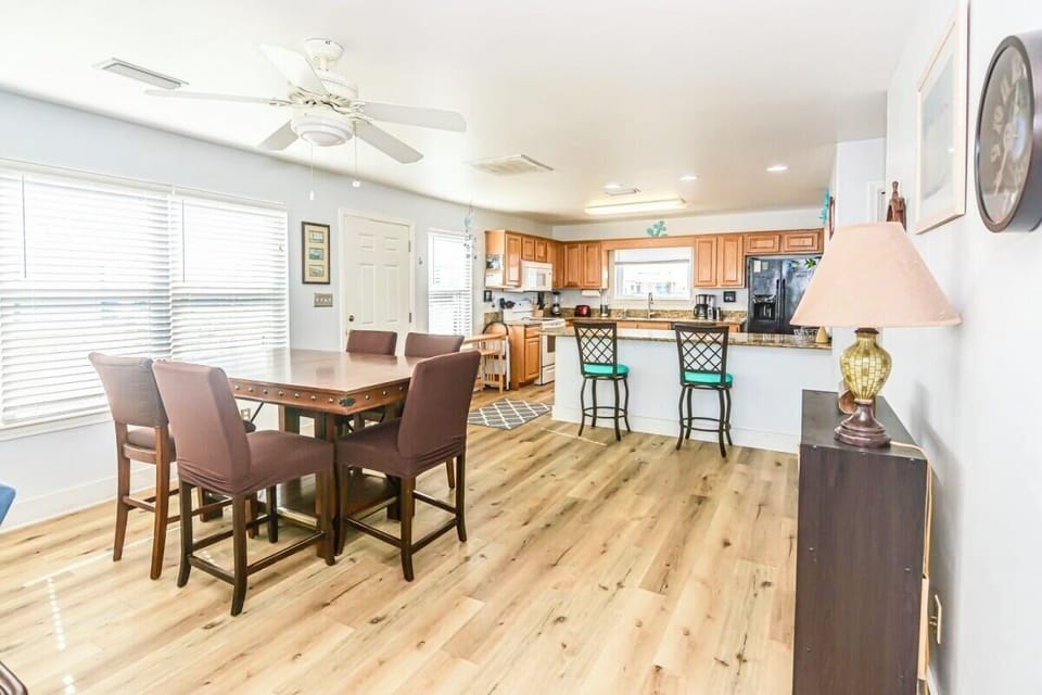 Spacious dining area