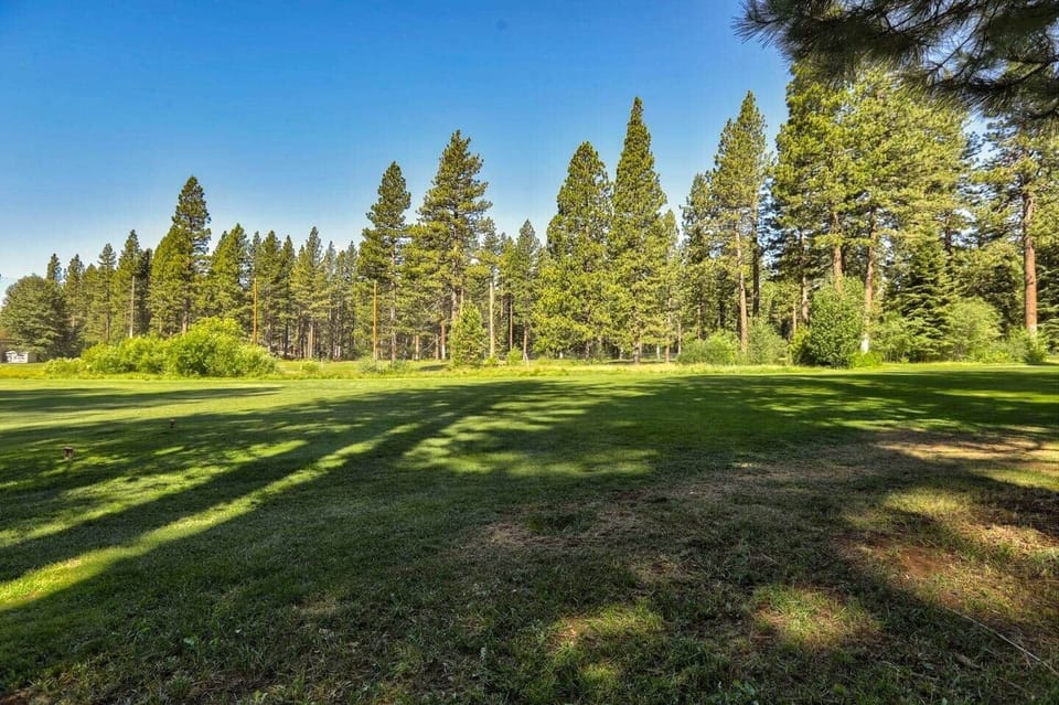 The 9th fairway of the Old Brockway golf course, the back yard.