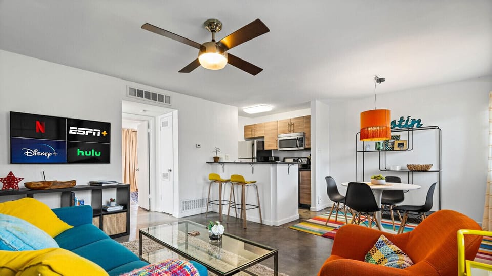 Colorful, cozy, and dangerously close to the snack zone.
