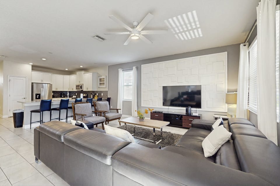 House, Multiple Beds, Pool Access, Pool View (Sky View Mansion - Champions Gate) | Living area